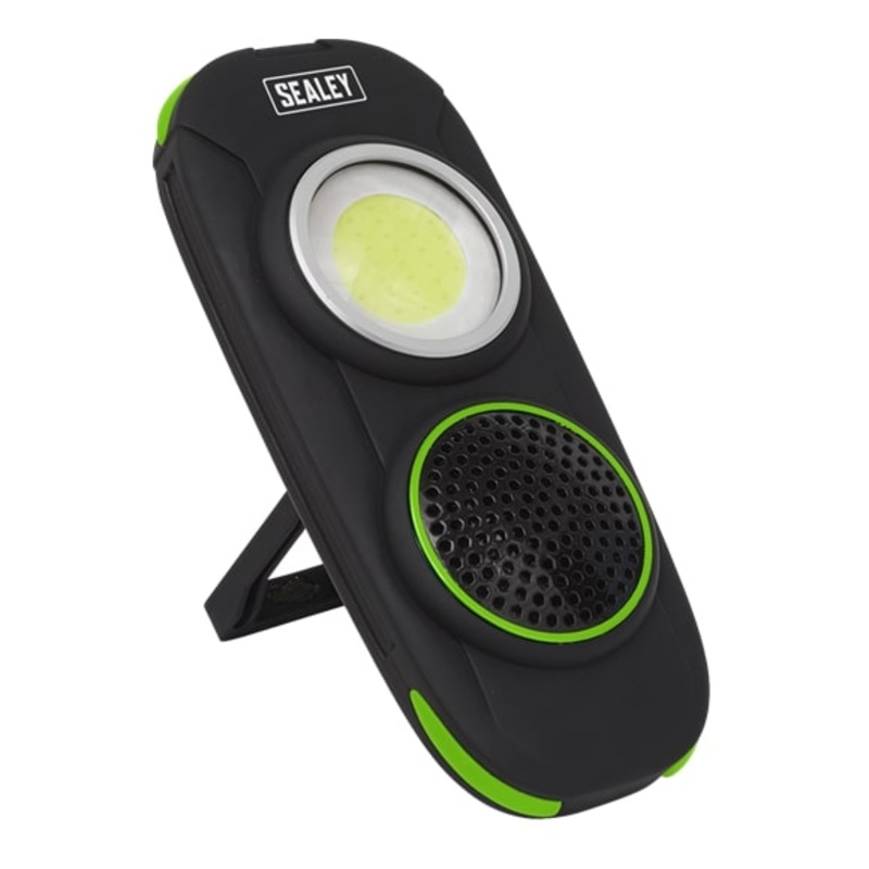 Sealey LED50WS 10W COB LED Rechargeable Torch with Wireless Speaker
