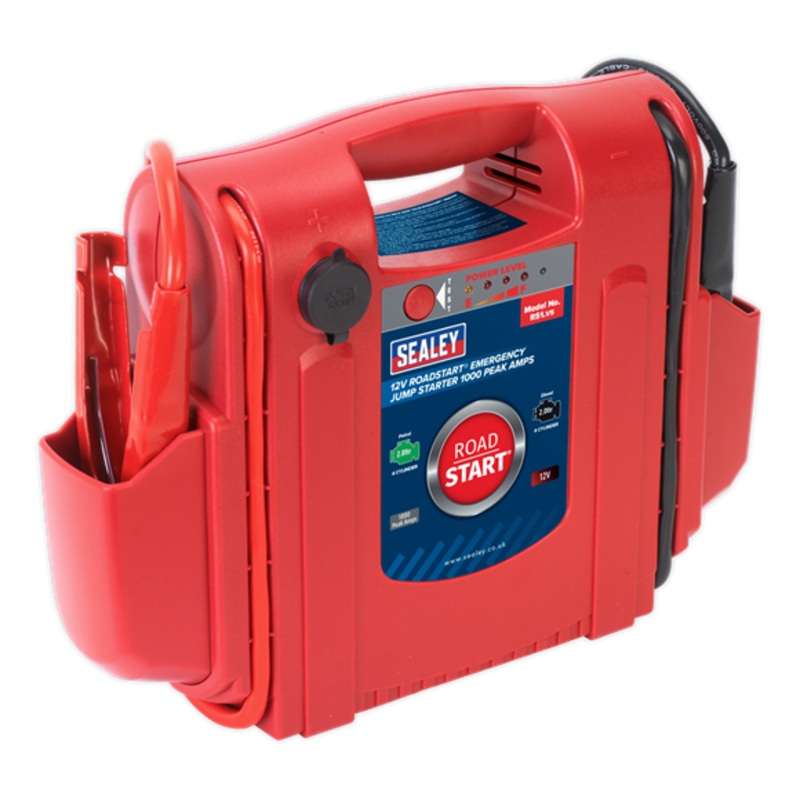 Sealey RS1 RoadStart Emergency Jump Starter 12V 1000 Peak Amps