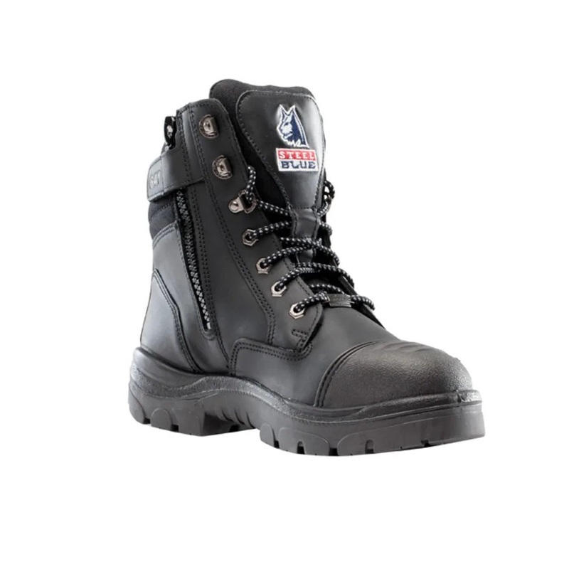 Steel Blue 392661 Southern Cross Zip GraphTEC Scuff S3 Safety Boot, Black