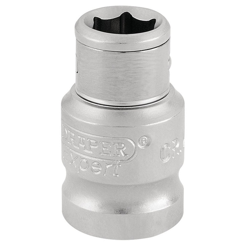 Draper 16809 Screwdriver Bit Holding Socket, 3/8" Sq. Dr. x 1/4" Hexagon
