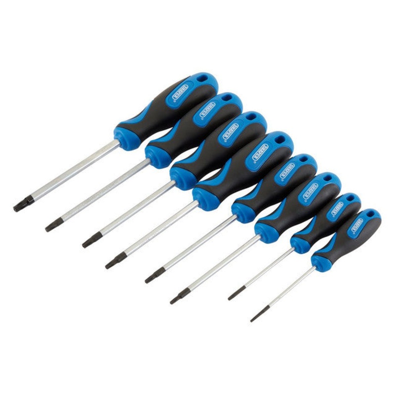 Draper 34251 TX-STAR & Draper TX-STAR Security Soft Grip Screwdriver Set (8 Piece)