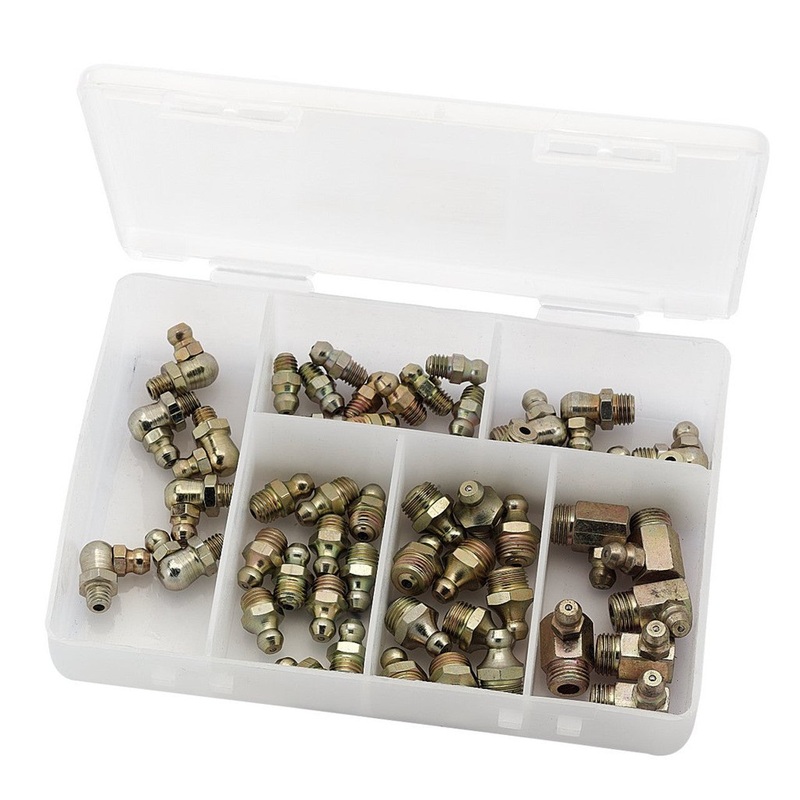 Draper 43961 50 Assorted BSPT Grease Nipples