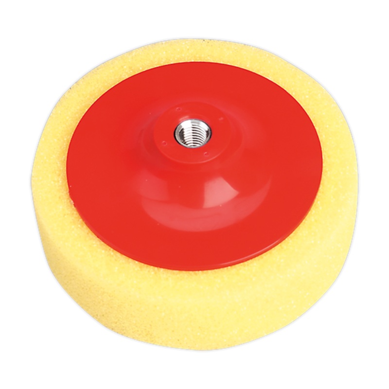 Sealey PTC/CH/M14-Y 150 x 50mm Buffing & Polishing Foam Head M14 x 2mm