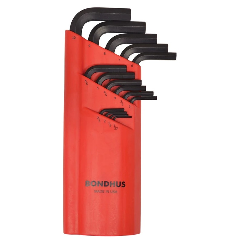Bondhus BLX15M BallEnd Hex Key 15pcs Set 1.27mm-10mm