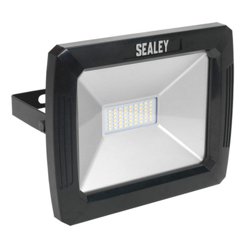 Sealey LED082 SEALEY Floodlight with Wall Bracket 50W SMD LED 230V