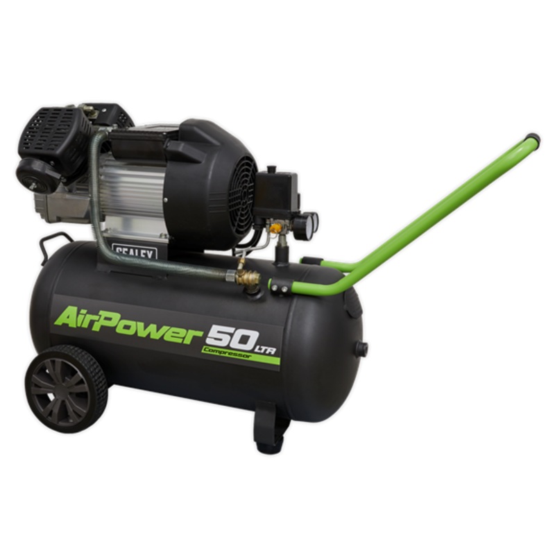 Sealey SAC5030VE Compressor 50ltr V-Twin Direct Drive 3hp