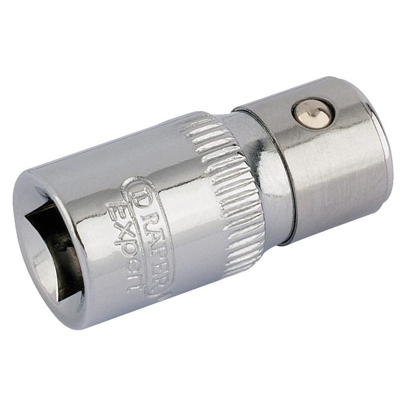 Draper 85125 1/4" Square Drive x 1/4" Hexagon Screwdriver Bit Holding Socket