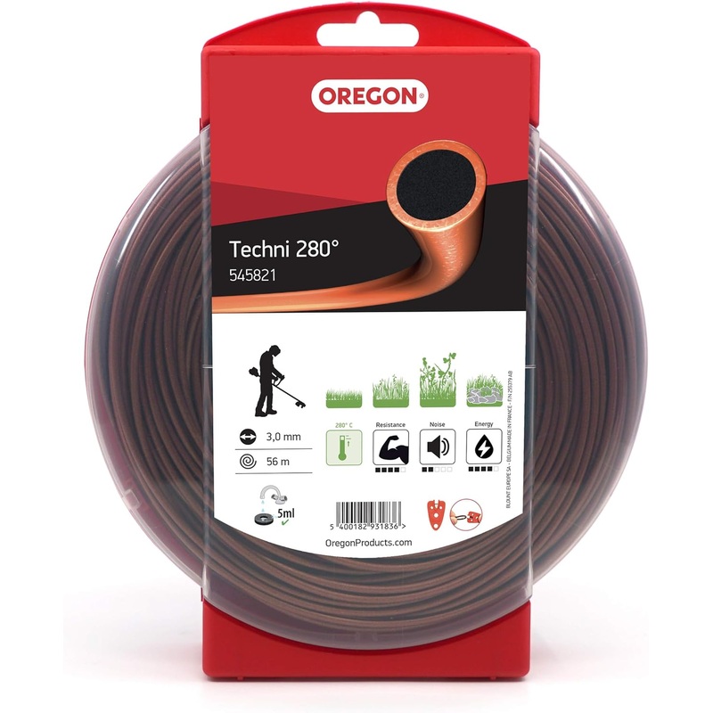 Oregon 545821 Techni 280? Round Strimmer Line, 3.0mm x 56m