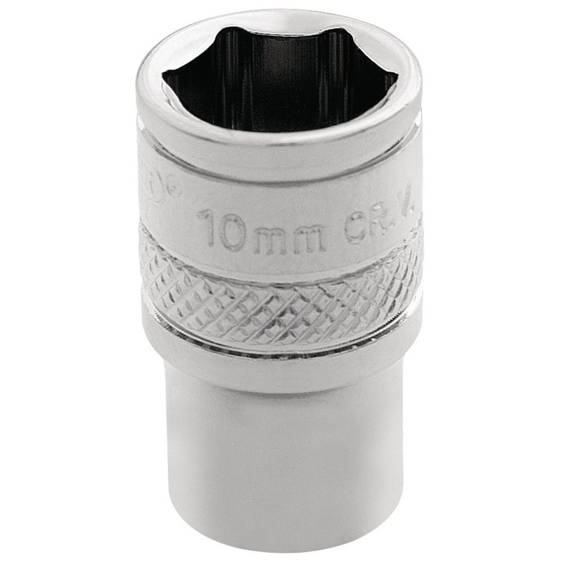 Draper 32562 HI-TORQ 6 Point Socket, 1/4" Sq. Dr., 10mm