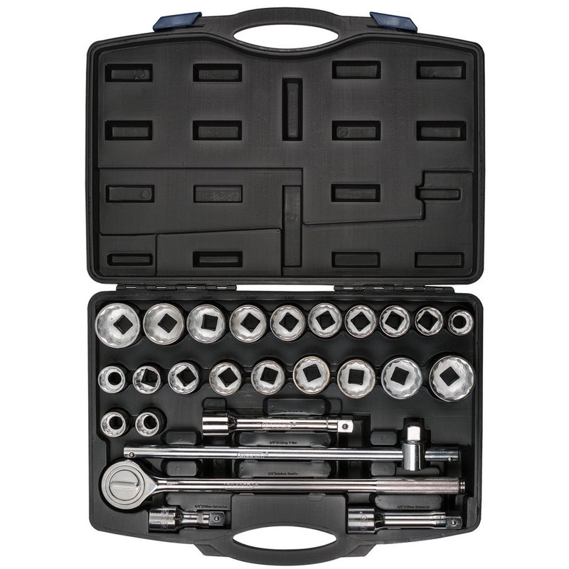 Draper 48329 3/4" Sq. Dr. Combined MM/AF Socket Set (26 Piece)
