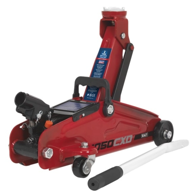 Sealey 1050CXD 2 Tonne Short Chassis Trolley Jack with Storage Case