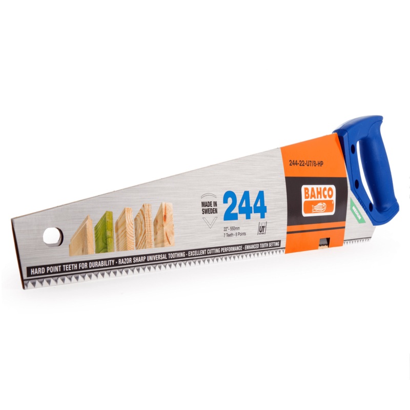 Bahco 244-22-U7/8-HP Hardpoint Handsaw, 22"