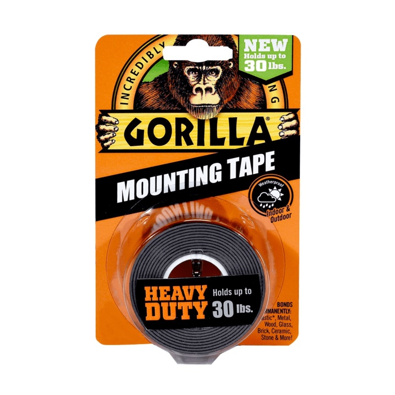Gorilla Glue Heavy Duty Double Sided Mounting Tape, 25mm,1.5m