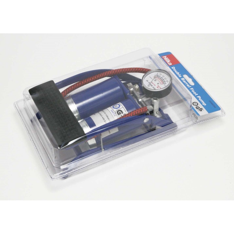 Hilka Double Barrel Foot Pump