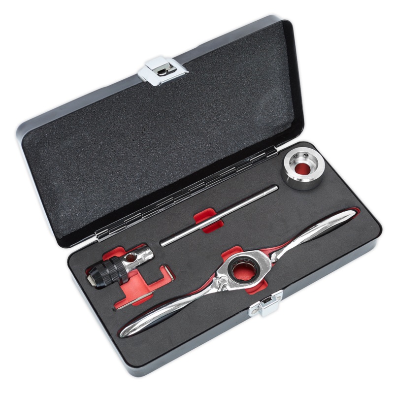Sealey AK3027 Bi-Directional Ratchet Tap & Die Holder Set 5pc