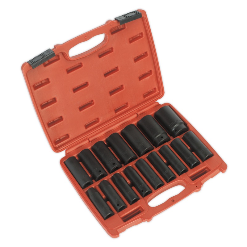 Sealey AK5816M Impact Socket Set 16pc 1/2"Sq Drive Deep
