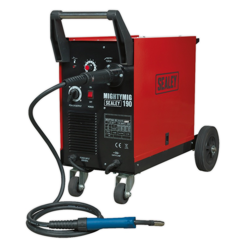 Sealey MIGHTYMIG190 Professional Gas/No-Gas MIG Welder 190Amp with Euro Torch