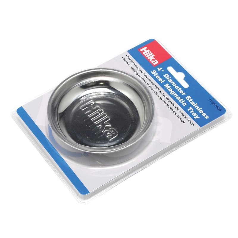 Hilka 4" Diameter Stainless Steel Magnetic Tray