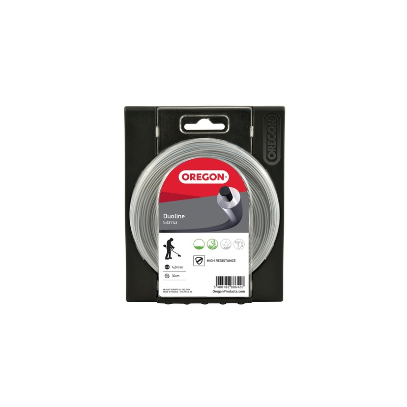 Oregon 533743 Duoline, Trimmer Line Wire, 4.0mm x 30M (Donut)