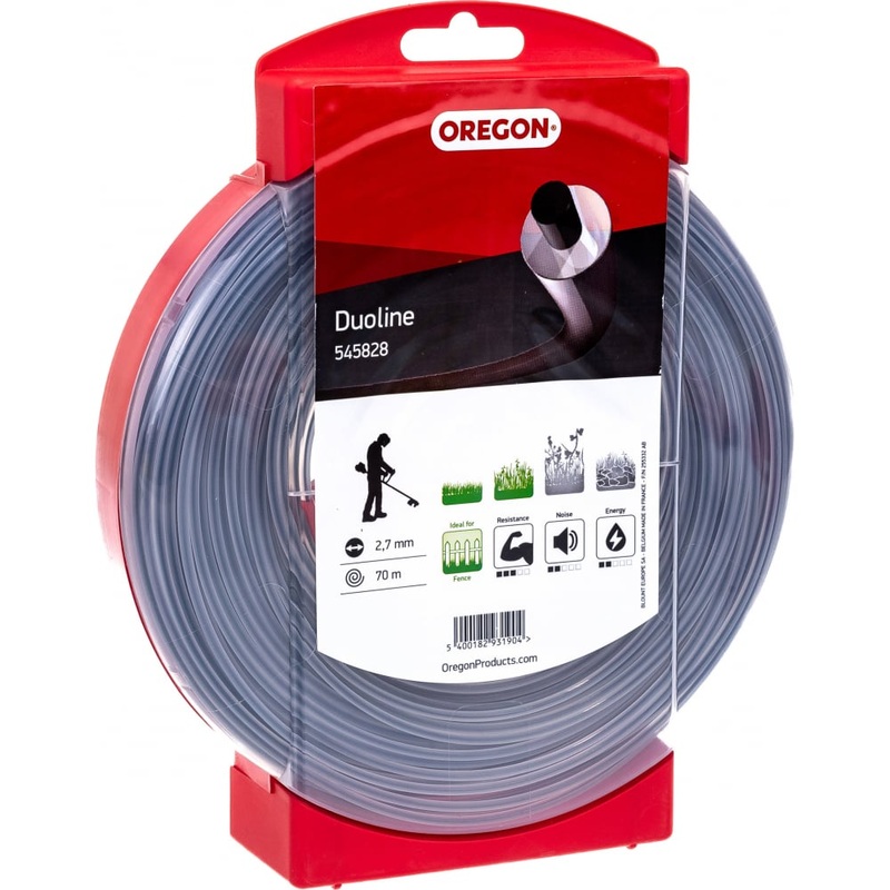 Oregon 545828 2.7mm x 70M Duoline, Trimmer Line Wire, (Donuts)