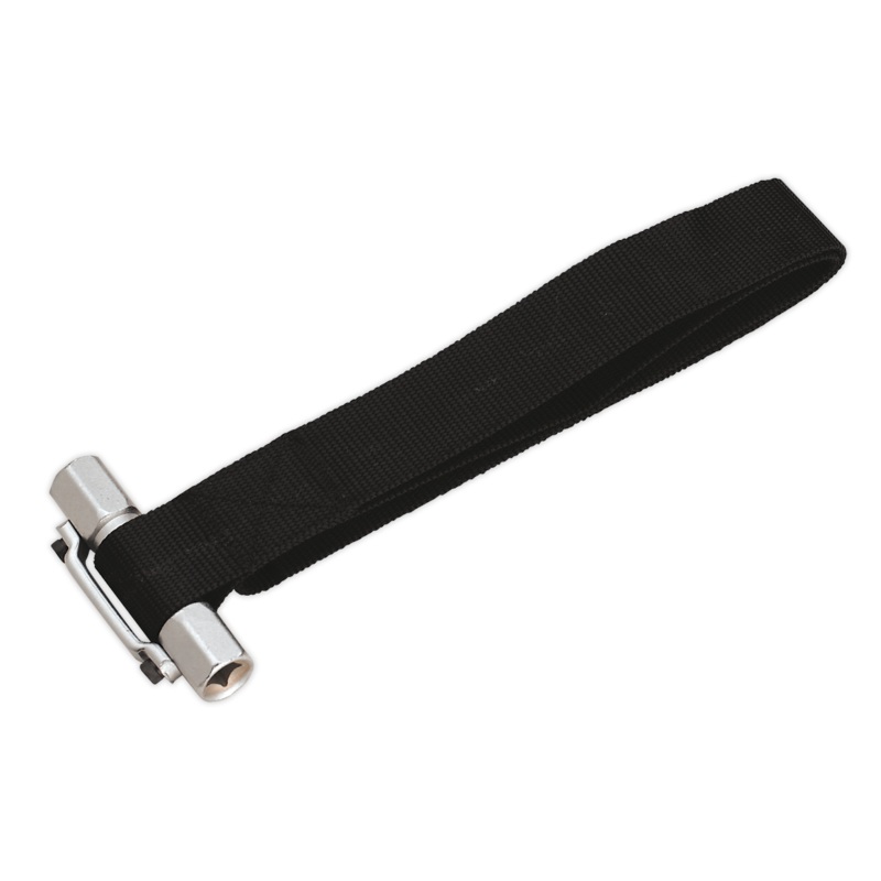 Sealey AK6403 Oil Filter Strap Wrench 300mm Capacity 3/8" & 1/2"Sq Drive