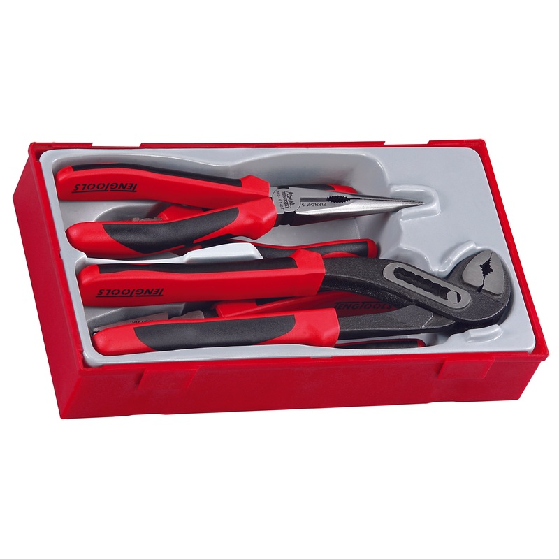 Teng Tools TT440-T Plier Set TPR Grip 4 Pieces