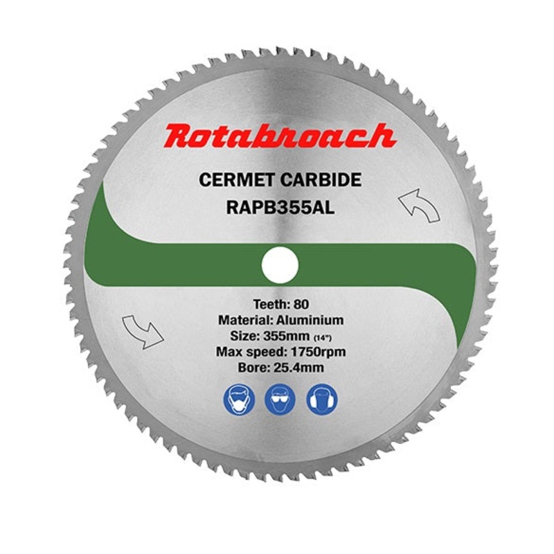 Rotabroach Aluminium Cutting Blade 355mm 80T