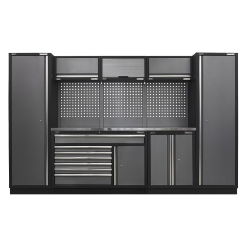 Sealey APMSSTACK13SS Superline Pro 3.24m Storage System - Stainless Steel Worktop