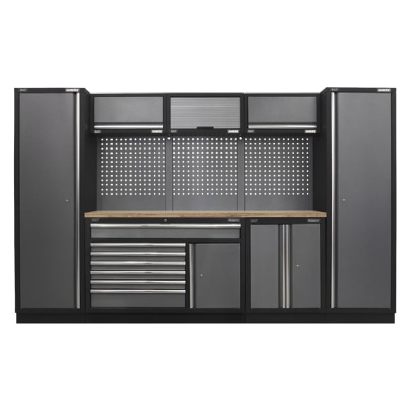 Sealey APMSSTACK13W Superline Pro 3.24m Storage System - Pressed Wood Worktop