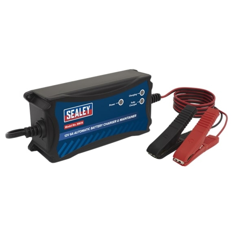 Sealey SBC6 12V 6A Automatic Battery Charger & Maintainer
