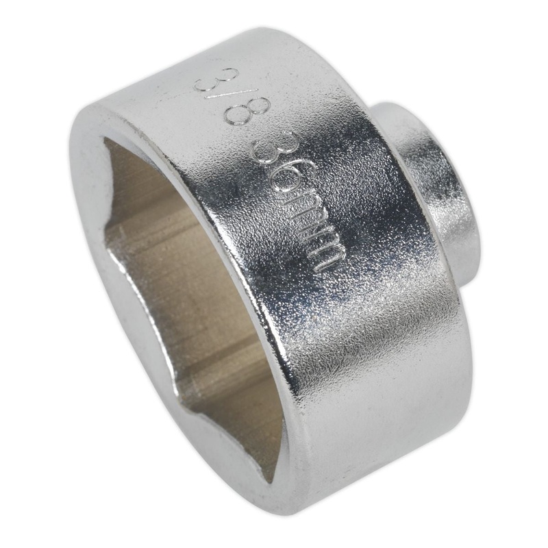Sealey SX114 Low Profile Oil Filter Socket 36mm 3/8" Square Drive