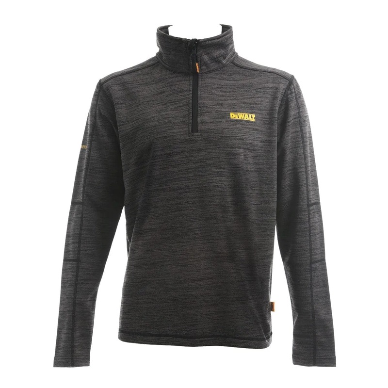DeWalt Jonesborough Zip Through Mid Layer Fleece, Black/Grey