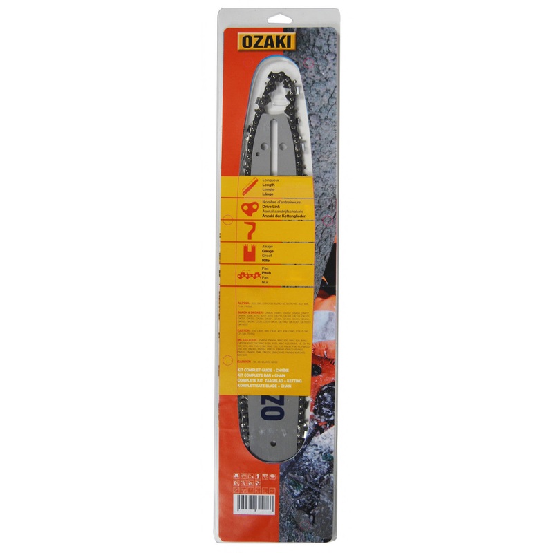 Ozaki 16" Chainsaw Bar & Chain Combo .325'' .063'' 1.6mm