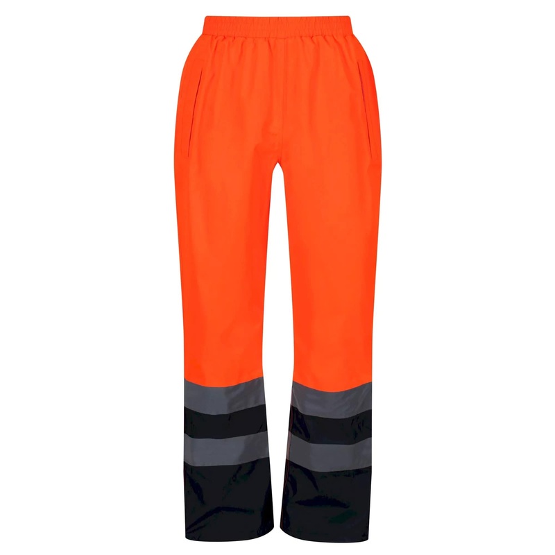 Regatta HiVis Pro Overtrousers, Orange/Navy