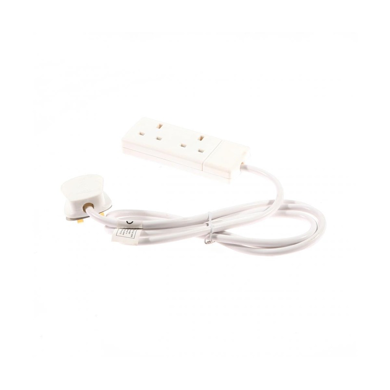 SMJ B2W2MP 2 Gang 2 Mtr 13 Amp Trailing Socket (Polybag)