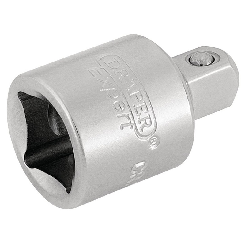 Draper 16803 3/8"(F) x 1/4"(M) Socket Converter