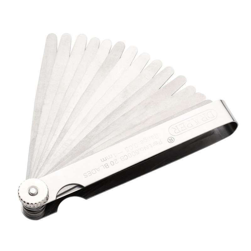 Draper 51701 20 Blade Metric Feeler Gauge Set