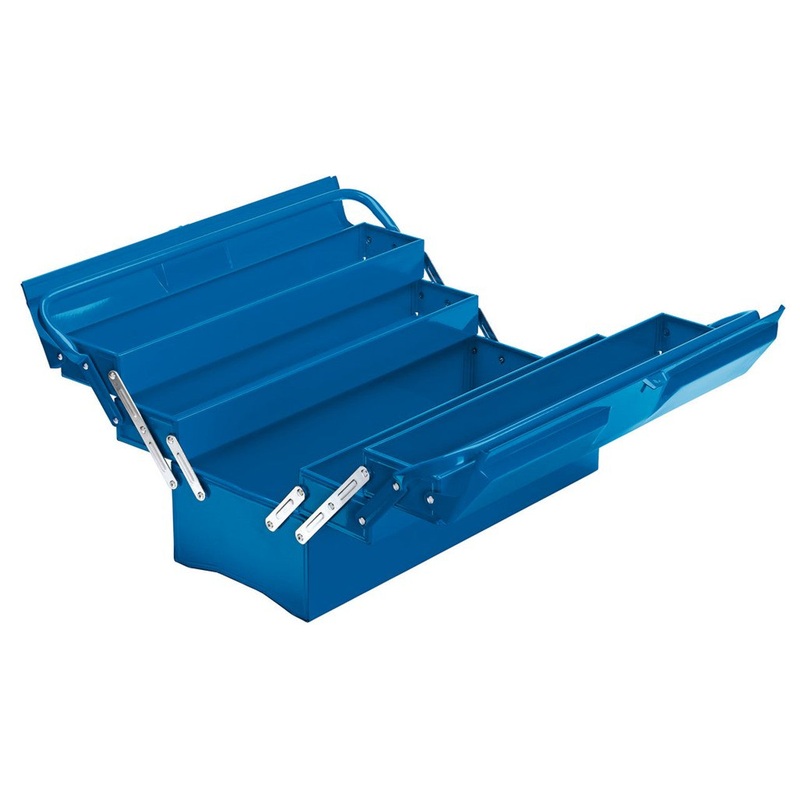 Draper 86671 Extra-Long Four Tray Cantilever Tool Box, 495mm, Blue