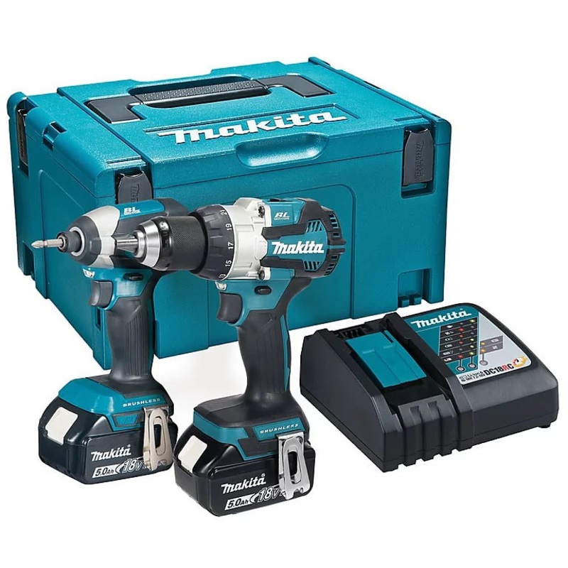 Makita DLX2507TJ 18V Cordless Combi Drill & Impact Driver Kit