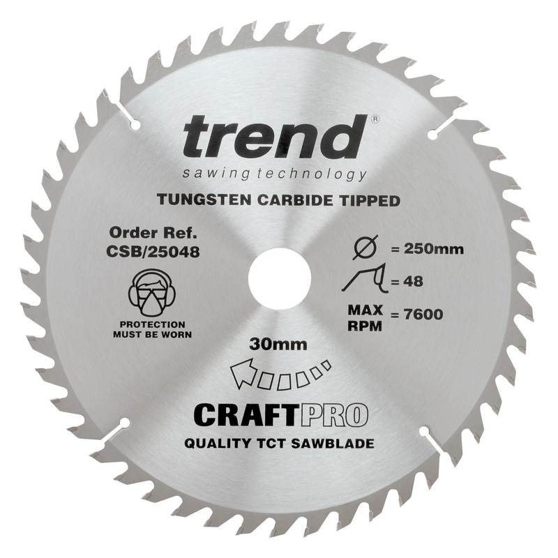 Trend Craft Saw Blade 250mm x 48T x 30mm