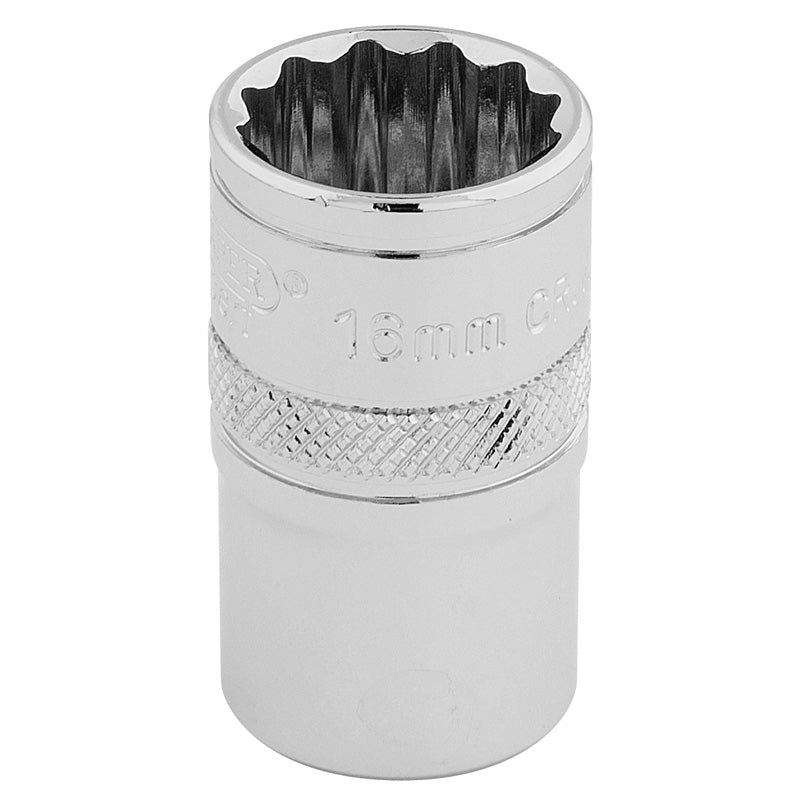 Draper 33160 16mm 12 Point Socket 1/2" Square Drive