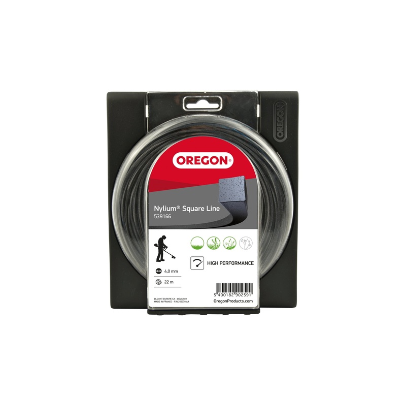 Oregon 109522E Square Nylium, Trimmer Line Wire, 3.0mm x 40 M (Donut)