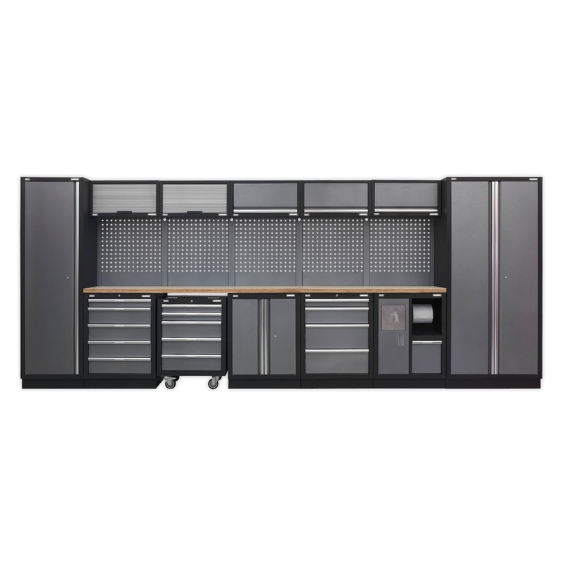 Sealey APMSSTACK01W Modular Storage System Combo - Wood Worktop