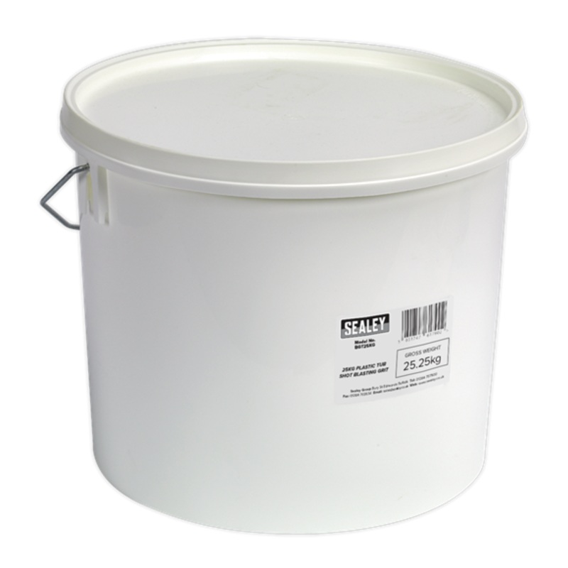 Sealey BGT25KG Shot Blasting Grit 25kg Plastic Tub