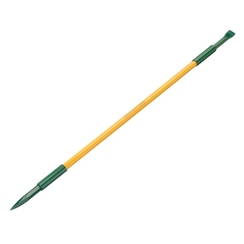 Bulldog INSCHISELPOINT Insulated Double-Ended Crowbar, Chisel & Pointed End, 60"