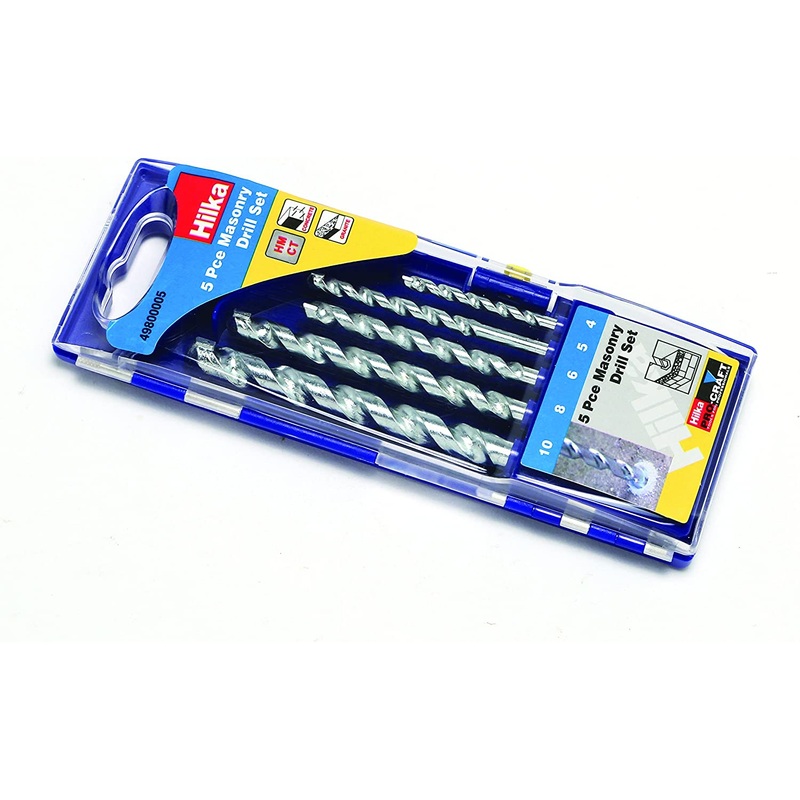 Hilka 5 Piece Masonry Drill Bit Set Pro Craft