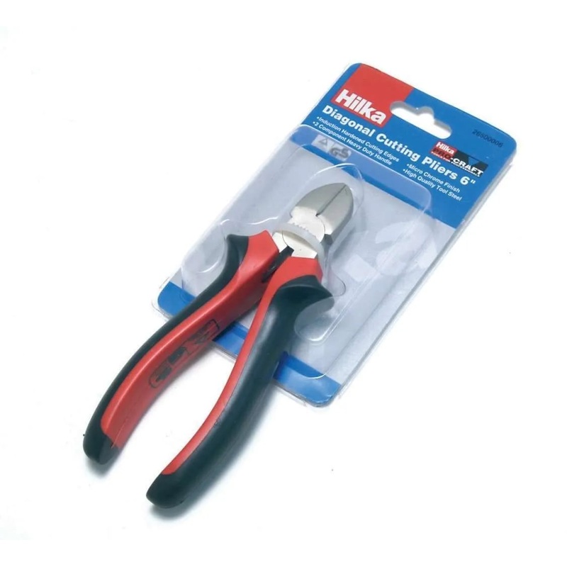 Hilka Plier Soft Grip Handles Pro Craft 6" (150mm) Diag Cutters