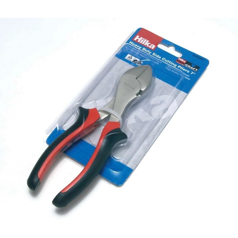 Hilka Plier Soft Grip Handles Pro Craft 7" (180mm) H/D Side Cutters