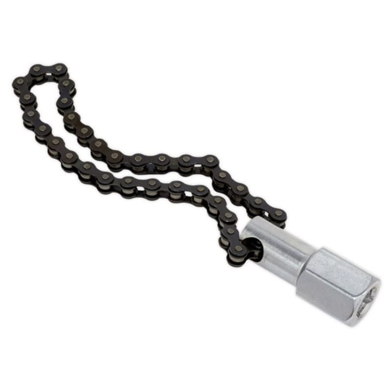 Sealey AK641 Oil Filter Chain Wrench 135mm Capacity 1/2"Sq Drive