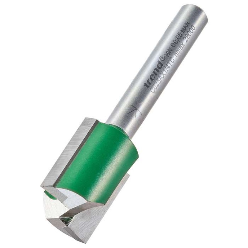 Trend C025AX1/4TC Two Flute Cutter 16mm Diameter